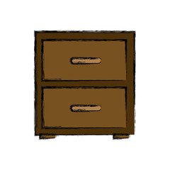 Office cabinet isolated