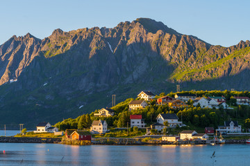 Lofoten is an archipelago in the county of Nordland, Norway. Is known for a distinctive scenery with dramatic mountains and peaks, open sea and sheltered bays, beaches and untouched lands.