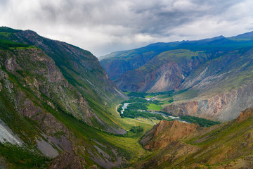 Valley of Chulyshman river. Altai Republic. Russia