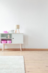 Simple kid's interior with cupboard © Photographee.eu