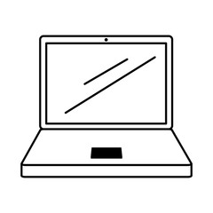 Fototapeta premium laptop computer isolated icon