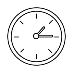 time clock isolated icon