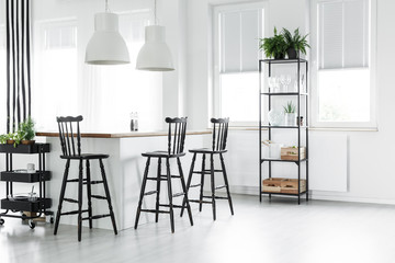 Bright rustic living room