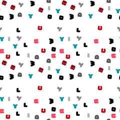 alphabet seamless pattern