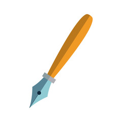 Fountain pen isolated