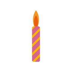 Birthday candle isolated