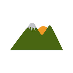 Sun in the mountains