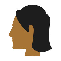 Woman head silhouette