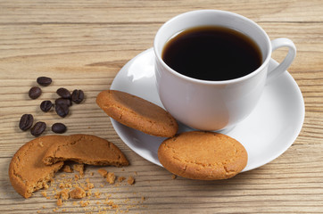 Coffee and ginger cookies