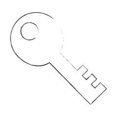 old key isolated icon