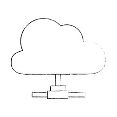 cloud computing isolated icon