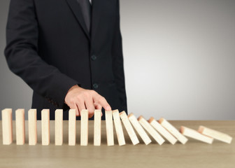 Stopping domino concept
