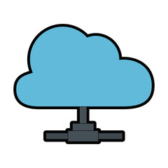 cloud computing isolated icon