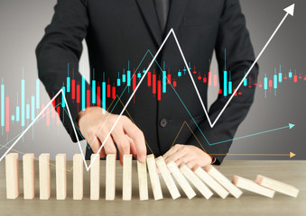 Stopping domino concept