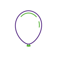 balloon decoration ornament event happy vector illustration