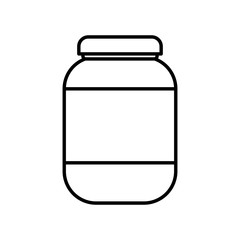 Container bottle isolated