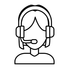 Call center woman avatar