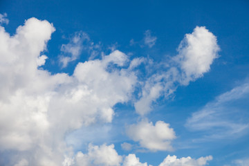 Naklejka na ściany i meble Blue sky with cloud.