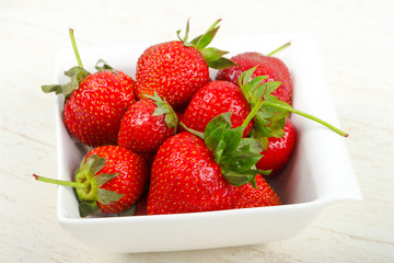 Strawberry in the bowl