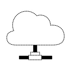 cloud computing isolated icon
