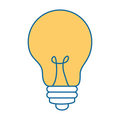 bulb light isolated icon
