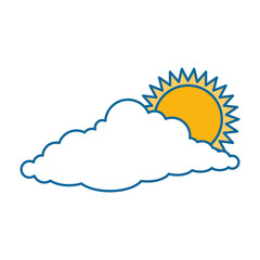 cloud sky silhouette with sun