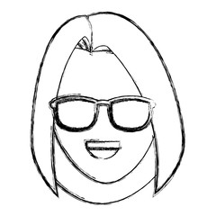 Woman with sunglasses
