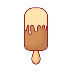 colorful ice cream over white background vector illustration