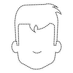 young man head avatar character