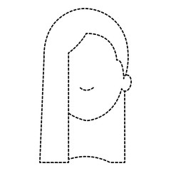 beautiful woman head avatar character