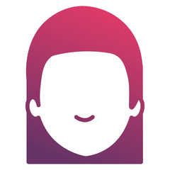 beautiful woman head avatar character