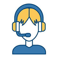 Call center man avatar