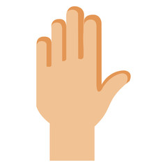 hand stop isolated icon