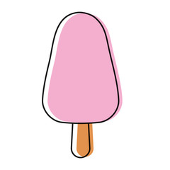 ice cream bar icon over white background colorful design  vector illustration