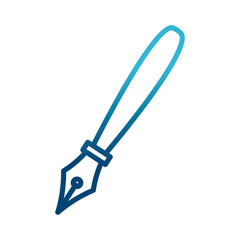 Fountain pen isolated