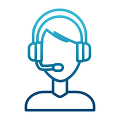 Call center man avatar