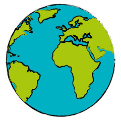 Fototapeta na wymiar world planet earth icon