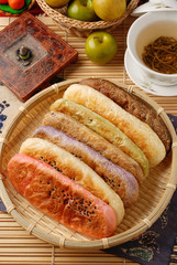 Taiwan's famous cake -  ox-tongue-shaped pastry  
