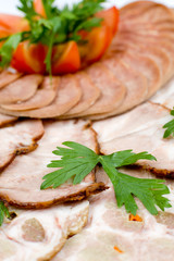 cold meat snack, macro
