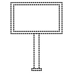 protest banner isolated icon