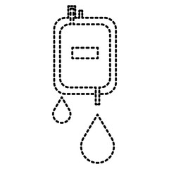 blood bag isolated icon