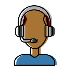 Call center man avatar