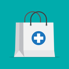 Shopping bag for medical pills and bottles