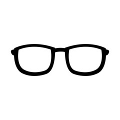 Lens glasses isolated