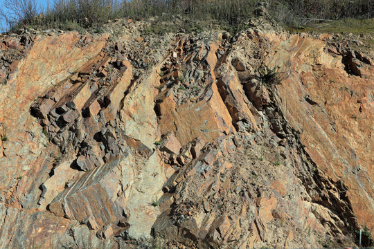 rotes felsgestein