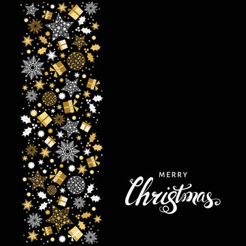  Gold Xmas pattern and white lettering.