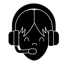 Call center man avatar