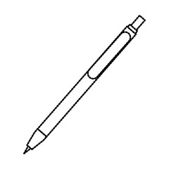 Ballpoint pen isolated