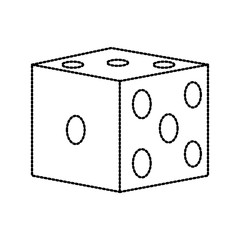 Gambling dice isolated