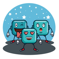 cute emoji emoticons emotional faces icons